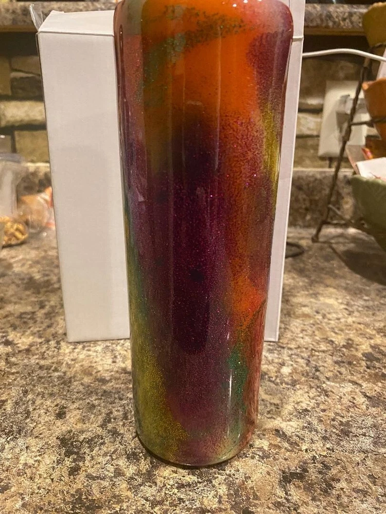 tumbler 20 oz Mardi Gras theme
