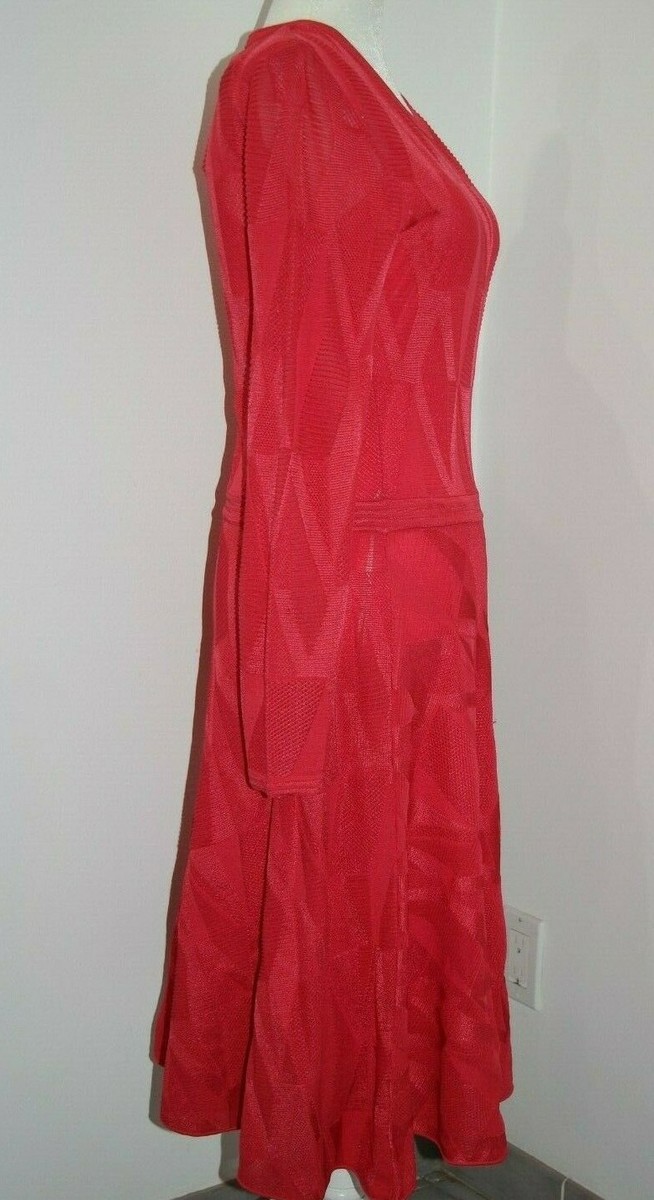 M Missoni Women's Dress Size 42 Small Size 4 Coral Pink Knit