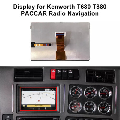 LCD Display Screen Replacement For Kenworth T880 T680 PACCAR Radio Navigation