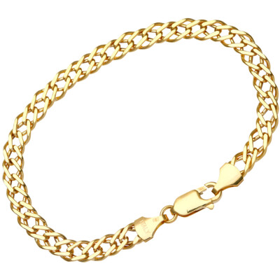 9ct Yellow Gold 7.5 Inch Hollow Curb Bracelet 1.23.0202