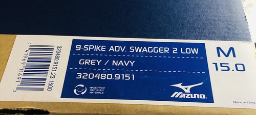 ShipN24Hours. Nuovo-9 Spike Adv. Swagger 2 tacchetti da baseball bassi taglia 15. - Foto 3 di 12