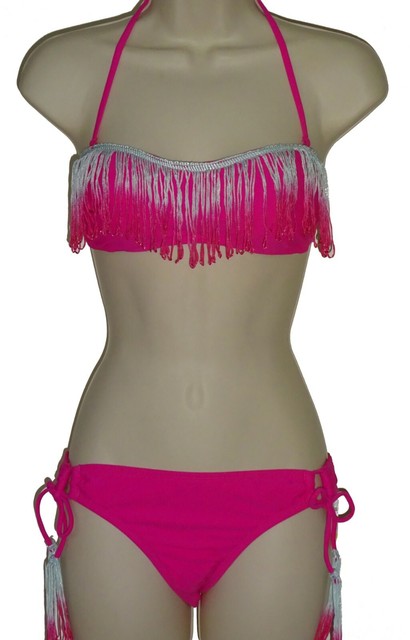 fringe bandeau bikini