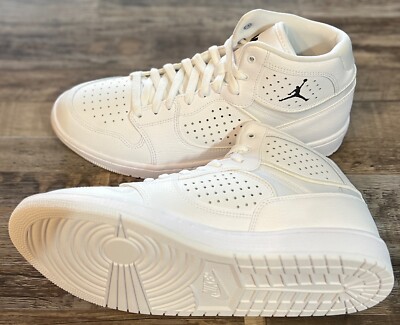 NEW Mens Size 9.5 Nike Air Jordan Access Mid Shoes White/Black M9.5