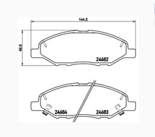 BREMBO Bremsbelagsatz P 56 088 NISSAN MICRA III NISSAN NOTE Vorderachse