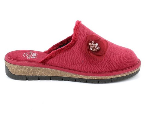 GRUNLAND CIABATTE IN VELLUTO CON APPLICAZIONE DONNA INVERNO CI1687 B DOLA BORDO - 第 4/5 張圖片
