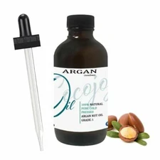 Argan Oil - Natural - 100 Pure - Moroccan Argan - Unrefined Cold Pressed - 4 OZ