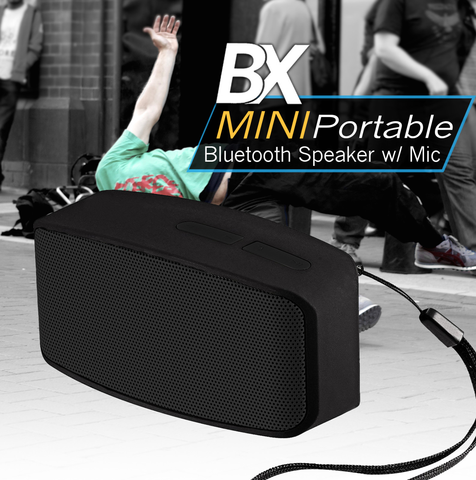 mini bluetooth speaker with microphone