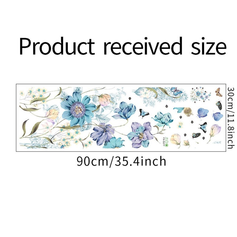 Flowers Plant Wall Sticker Room Nursery Art Mural Gifts PVC Decal Decor