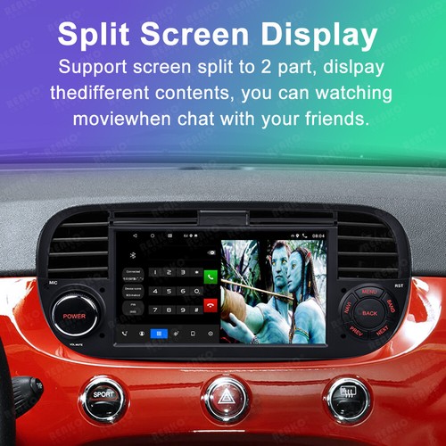 2+32GB For Fiat 500 2007-2015 Android 13 7" Carplay Car Stereo Radio GPS Navi BT - Picture 10 of 15