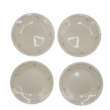 Vintage 90s Corelle by Corning English Breakfast Snack Plates 6.75" Set of 4