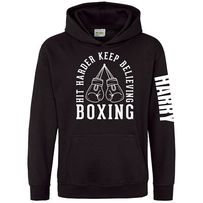 Motivationsboxen Hoodie Jungen Mädchen Geschenk Training Kinder Gym Akademie Praxis