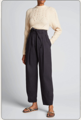 NWT Ulla Johnson Lars Pants Periscope sz 6 GOOP Barrel Leg