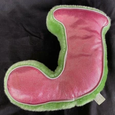 Totally Me! Stuffed Initials Alphabet Letter "J" &"L" Plush Pillow Baby/Kid Gift