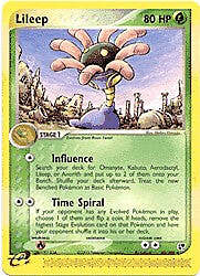 Pokemon Sandstorm Uncommon Card - Lileep 42/100
