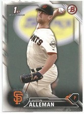 Justin Alleman San Francisco Giants 2016 Bowman Draft