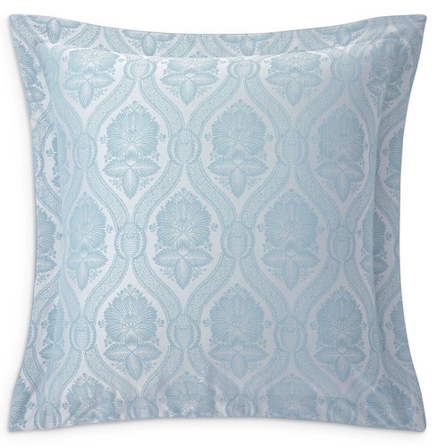 Yves Delorme Nil Bleu Euro Pillow sham 26x26” New out of the packaging