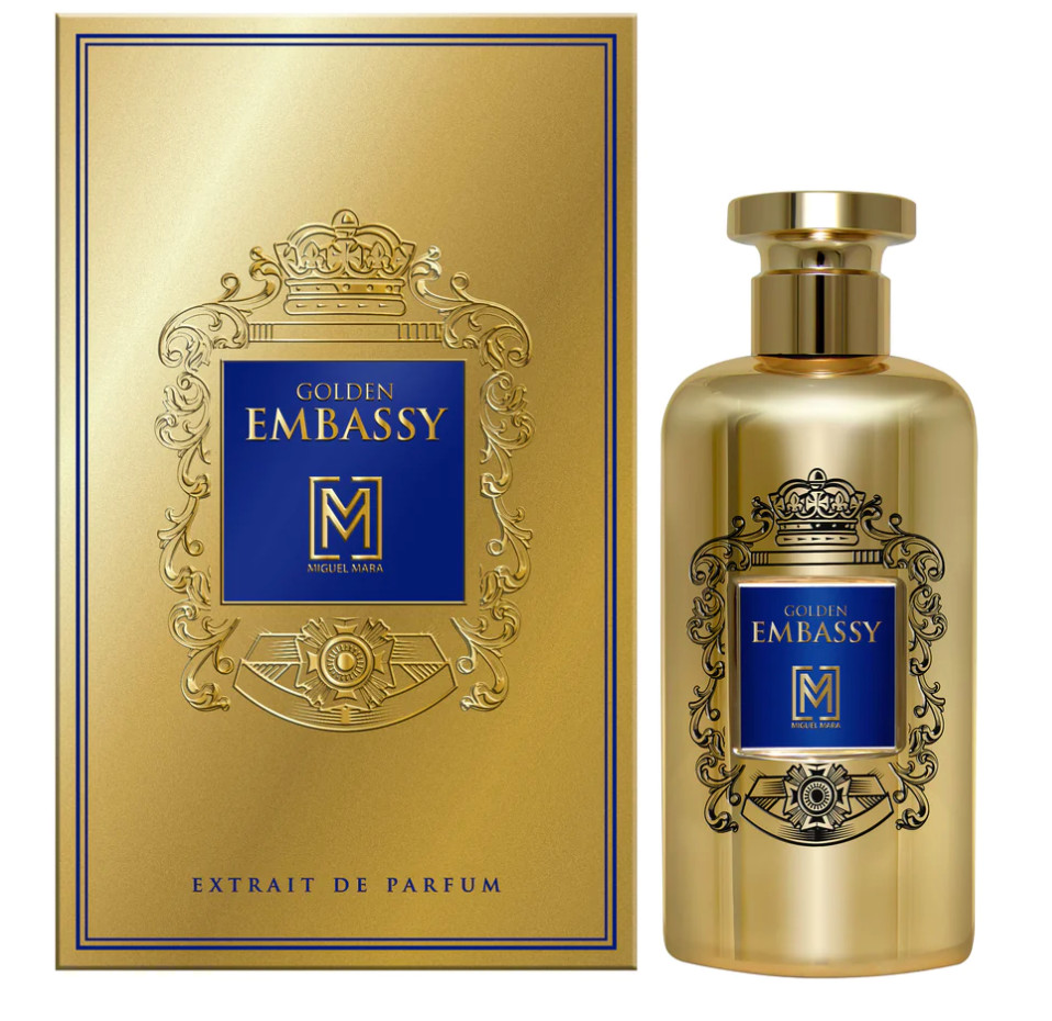 Miguel Mara Embassy Golden Extrait De Parfum Unisex Spray Bottle Fragrance 100Ml - Image 2