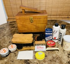 Vintage Shoe Box Shoe  Leather Treatment Kit Esquire Empire Dylan Bally Mink