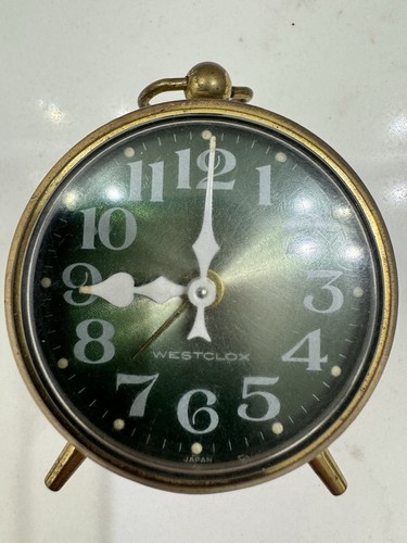 Vintage,Westcox Coquette green Dial Alarm Clock,working - Picture 1 of 11