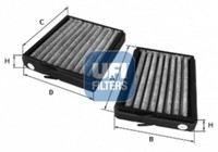 UFI Innenraumfilter Aktivkohlefilter FüR Mercedes-Benz C-Klasse W203 S203