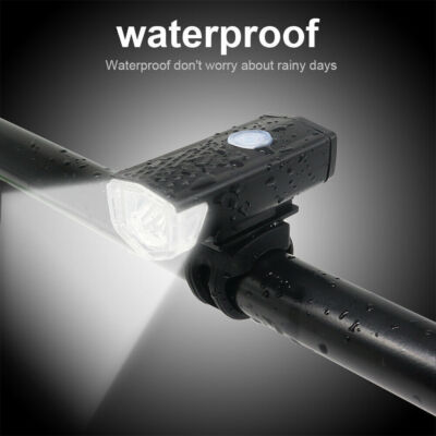 Bicycle Headlight Bike Head Light Front Light Cycling USB Rechargeable LED light