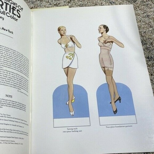 GROSSE MODEN DER VIERZIGER UND SIEBZIGER PAPIERPUPPEN BUCH 2ER-SET - Bild 5 von 5