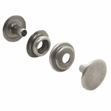 Line 24 Antique Nickel Plated Snap 10 Pack 1263-16