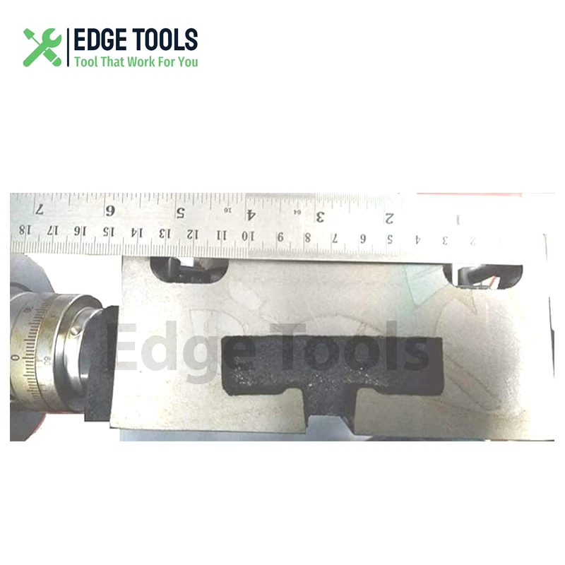 Mesa giratoria horizontal vertical de 6 pulgadas 150 mm HV6-4 ranuras para fresadora Foto 4 de 4