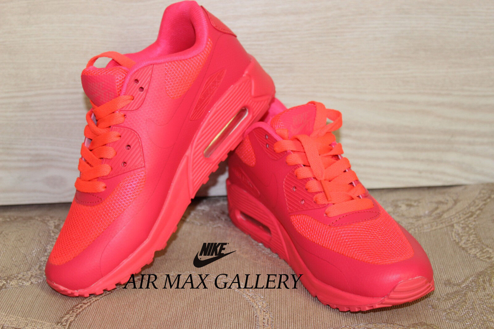 Nike Air Max 90 Premium PRM HYP Red 454446-600 SZ 5.5 | eBay