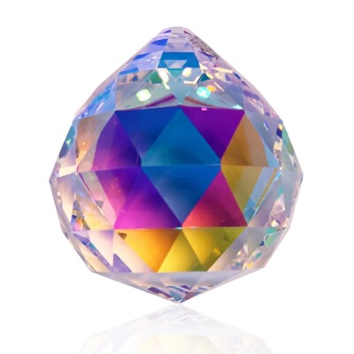 Asfour Crystal Hanging Balls Suncatcher AB Crystal Ball Prism  20mm - Box of 260