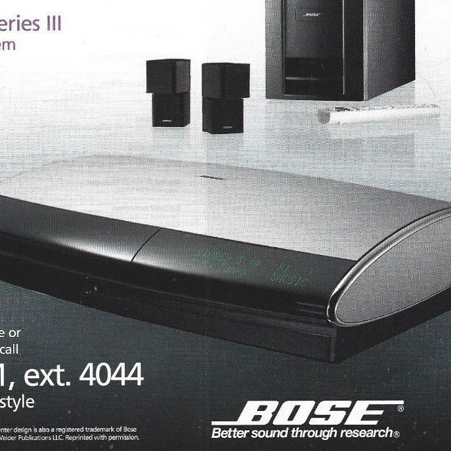 Bose Lifestyle 48 Series III Print Ad Bose DVD Player Magazine Ad