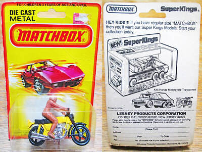 Super rare MATCHBOX HONDA CB 750 MOTORCYCLE LESNEY Vintage Super rare MATCHBOX HONDA CB 750 MOTORCYCLE LESNEY Vintage