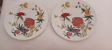 Antique Raynaud & Co Ceralene Limoges Floral Dessert Plates -- 7.75"