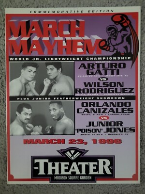 Arturo Gatti VS Wilson Rodriguez Official Boxing Event Program