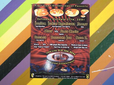 vtg Rave Dance Event Flyer - West Coast late 90s early 2000s
