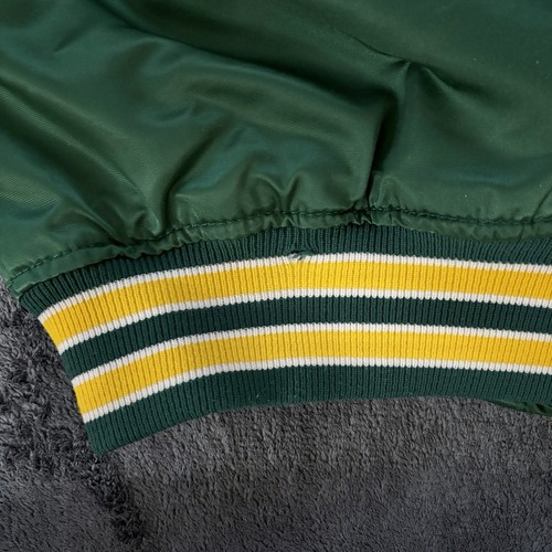Vintage Oakland A's Athletics Green Snap Starter Jacket Bomber XL Authentic As - Bild 18 von 24