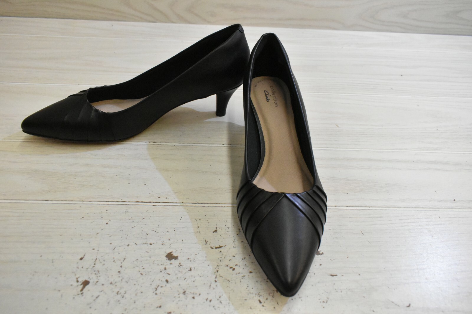 Clarks Linvale Crown Leather Pumps, Women's Size 9.5 W, Black MSRP Clarks Linvale Crown Leather Pumps, Women's Size 9.5 W, Black MSRP