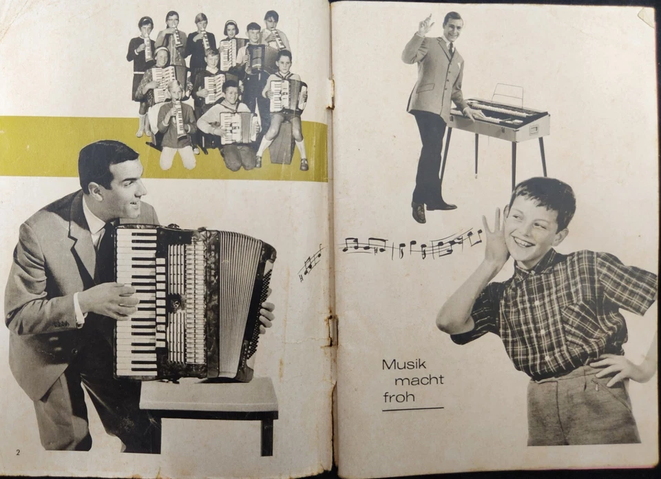 HOHNER ACCORDION & Musical instruments ADVERTISING BOOKLET 1966 GERMANY - Image 2 of 4