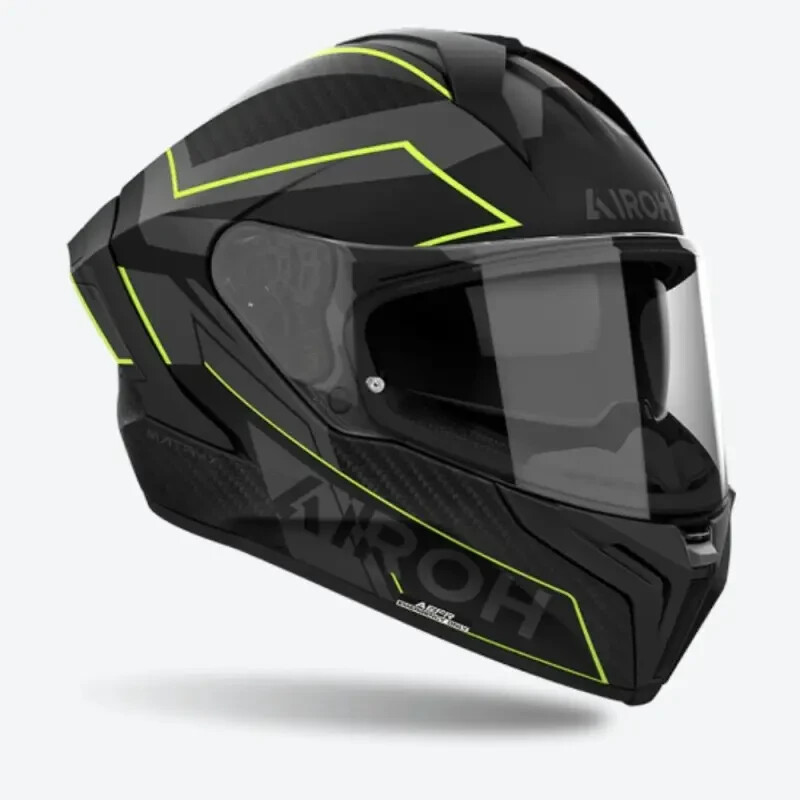 Airoh MATRYX Sentinel Yellow Matt Full Face Motorcycle Helmet Size