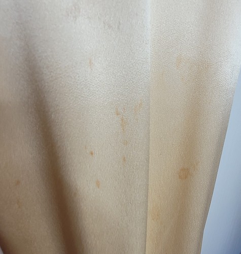 Vtg Gunne Sax Satin Lace Trimmed Wedding Dress Size 7 Modern XS Ivory - Picture 5 of 16