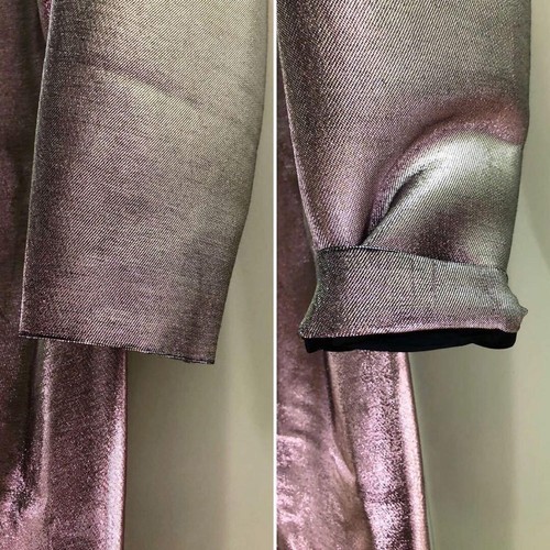JIL SANDER Women's 2016AW Metallic Long Sleeve Glitter Dress Pink Size 34 JP - Picture 9 of 9