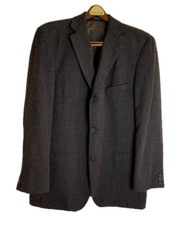 Hugo Boss Sport Coat Jacket Wool Charcoal/Brown Tweed Men's 42R