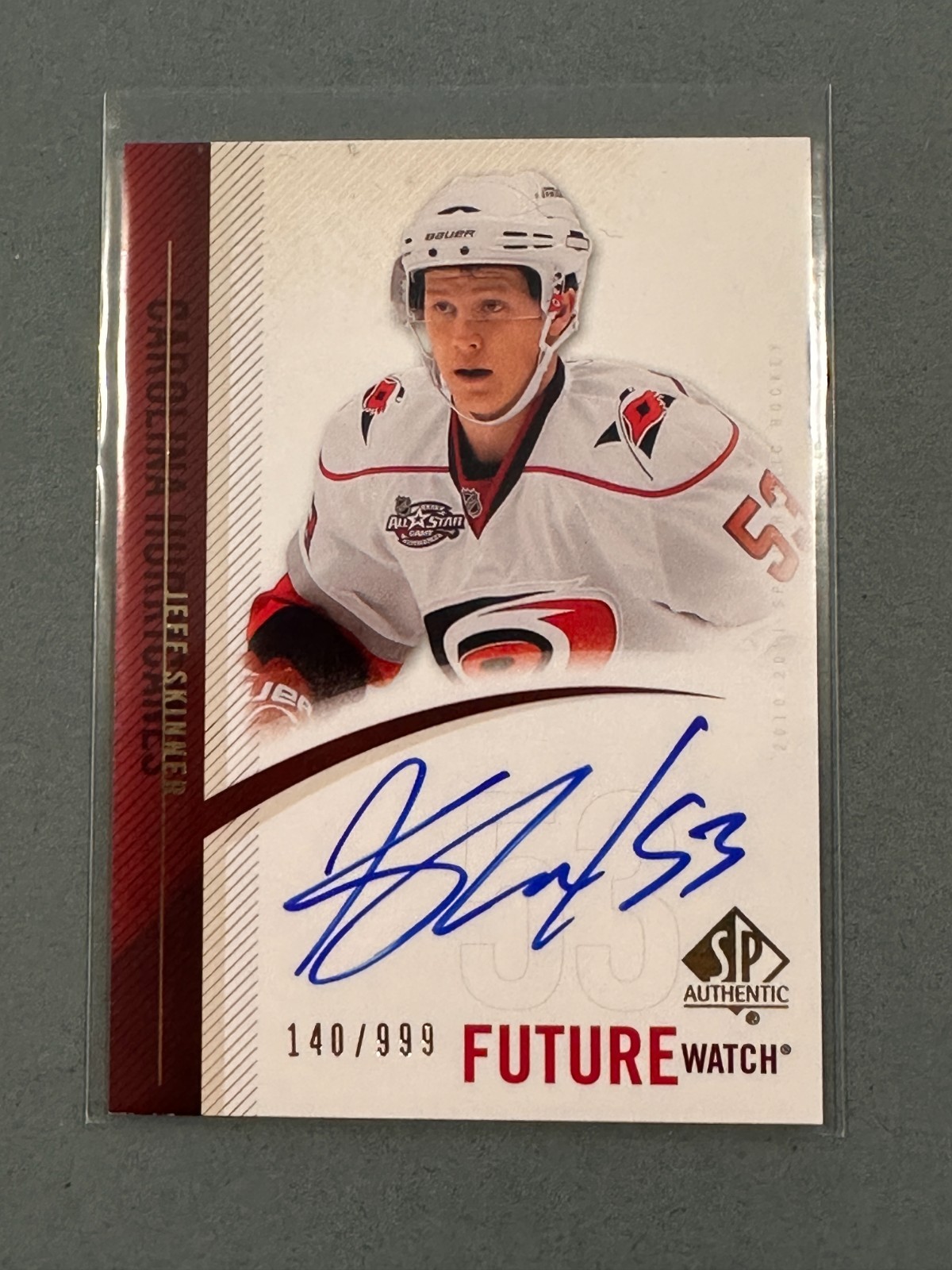 Jeff Skinner 2010-11 SP Authentic Future Watch Rookie Auto /999 Hurricanes