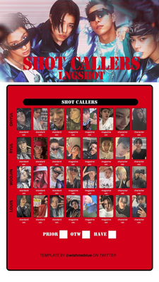 LNGSHOT - EP [SHOT CALLERS] ALBUM FULL VERSION PHOTOCARD OFFICIAL