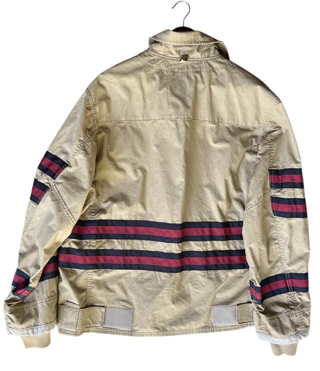 BEAMS PLUS × J.CREW Fighter Blouson Size Medium Beige Men Zip | eBay