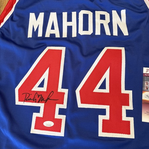 Rick Mahorn signiertes Detroit Pistons blau Basketball Trikot (JSA) Bad Boys - Bild 2 von 7