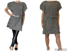 Marc by Marc Jacobs Wool Tweed Sleeveless Jumper Coat Dress Poncho Belted S NWT