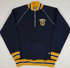 Vintage University Michigan Wolverines Russell Athletic Zip Sweatshirt USA Made