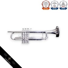 S.E. Shires Q10RS Bb Trumpet Silver Plate Yellow Brass with Case