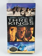 Three Kings VHS 1999 George Clooney Mark Wahlberg Ice Cube Action Comedy Tested